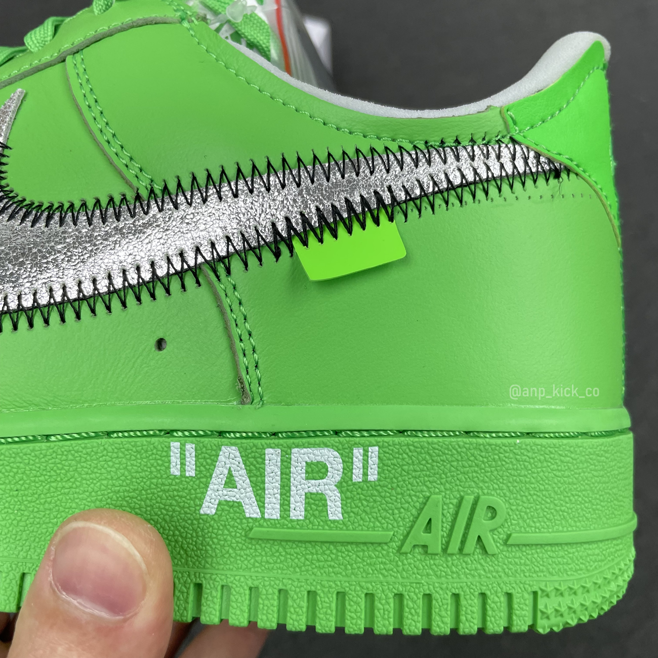 Off White Nike Air Force 1 Low Light Green (6) - newkick.app